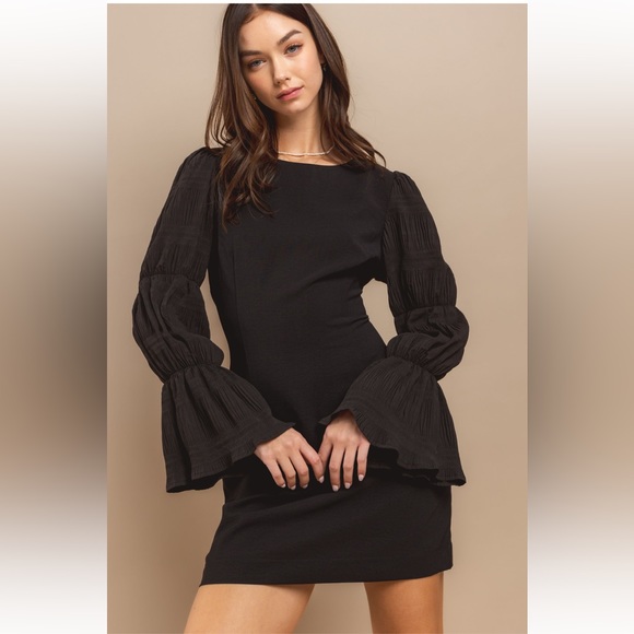 ShopEvelynne Dresses & Skirts - 32 Chic Tiered Bell Sleeve Dress
